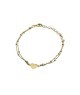 bracciale in argento dorato con cuore centrale mod. ncbr852 [8127e610]