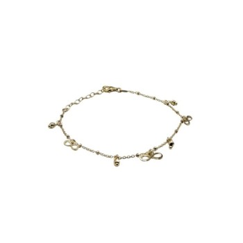 bracciale in argento dorato con charms infinito mod. ncbr918 [e6172925]
