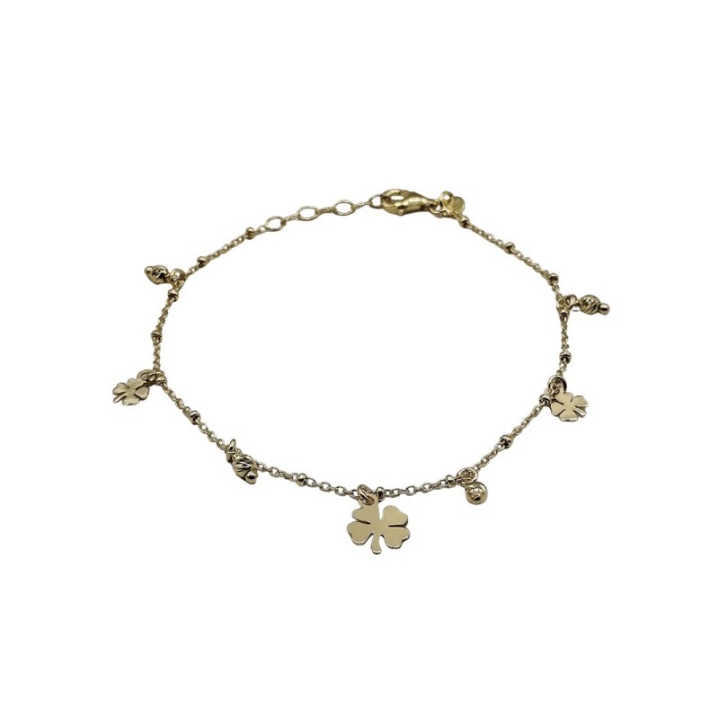 bracciale in argento dorato con charms mod. ncbr939 [b893eb98]