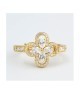Anello placcato oro giallo con motivo floreale definito da zirconi e fiore centrale crystal mod. xan224d [ebdb6c64]
