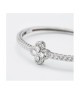 Bracciale rigido con motivo floreale definito da zirconi e fiore centrale crystal mod. xb1048 [6a683df9]
