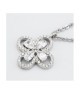 Collana girocollo con quadrifoglio pendente definito da zirconi e fiore centrale crystal mod. xgr751 [e460b756]