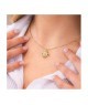 Collana girocollo placcata oro giallo con quadrifoglio pendente definito da zirconi mod. xgr752d [de57fb5d]