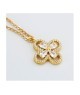 Collana girocollo placcata oro giallo con quadrifoglio pendente definito da zirconi mod. xgr752d [694a3a59]