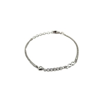 bracciale in argento con centrale tennis mod. ncbr960 [8961e1db]