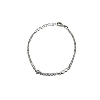 bracciale in argento con centrale tennis mod. ncbr960 [5047a2d6]