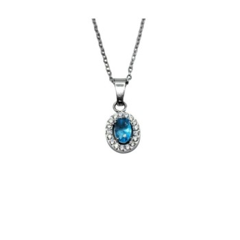 Collana  in acciaio con pendente  ovale mpod.PDD00269 [e7488cef]