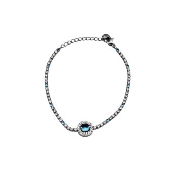 Bracciale tennis in acciaio con tondo mod.BRD00515 [5513b738]