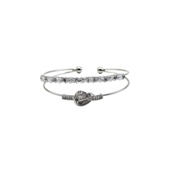 bracciale doppio filo rigido in acciaio mod. brdr00162 [002c067b]