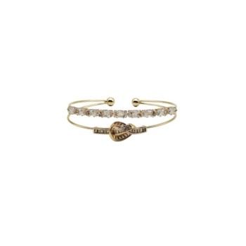 bracciale doppio filo rigido in acciaio mod. brdr00162 [1b89c925]