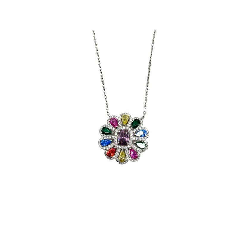 CL .FIORE CON ZIRC. COLORATI MOD. CL76340 [1f9ab9fd]
