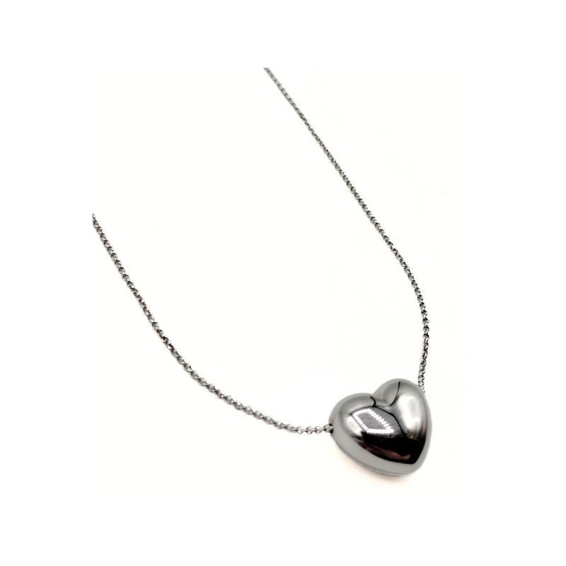 Collana cuore bombato mod. ITAARGCL118 [0ff75ee6]