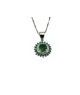 collana con tondo in argento 925 e zirconi mod. p3867 [61d66ba2]