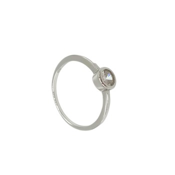 Anello solitario in argento Mod. 22484