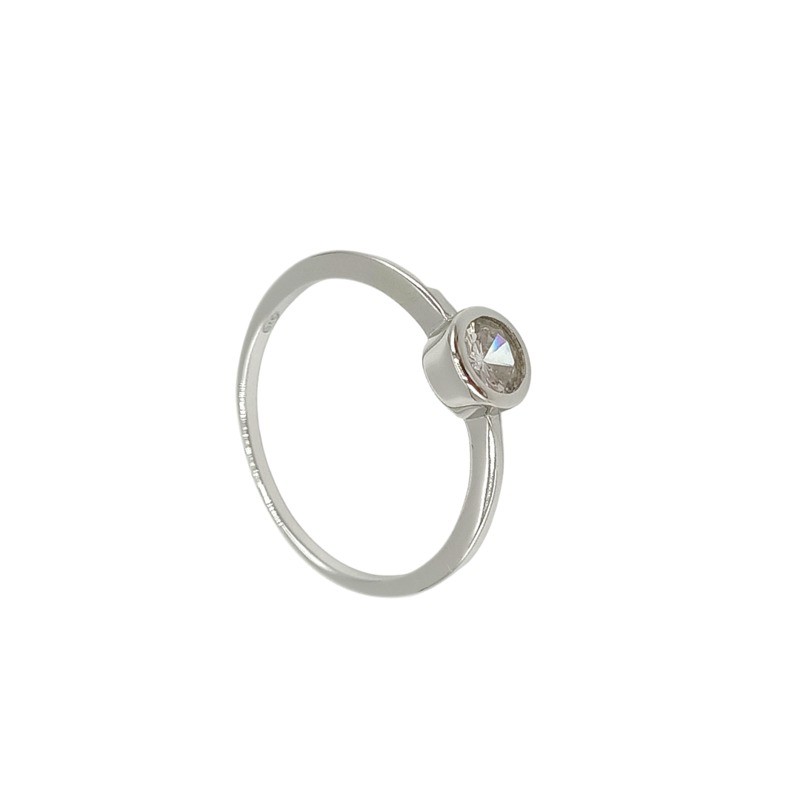 Anello solitario in argento Mod. 22484
