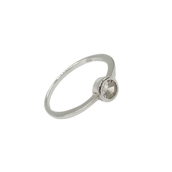 Anello solitario in argento Mod. 22484