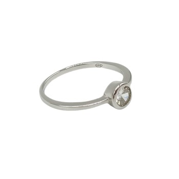 Anello solitario in argento Mod. 22484