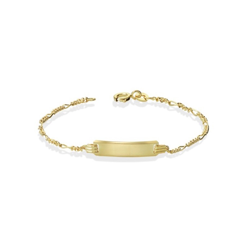 BRACCIALE IN ORO 9KT TARGA MOD. 1164 [673a9809]