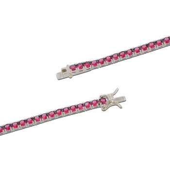 Bracciale Tennis in Argento Mod.BRTEN.3MM18CO