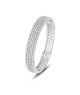 Bracciale rigido con texture sferica e zirconi incastonati Mod.XB1050 [8bad1722]