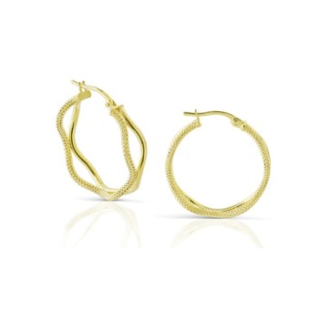 OR. CERCHIETTI LAVORATI IN ORO 9KT MOD. 1166 [6963290a]