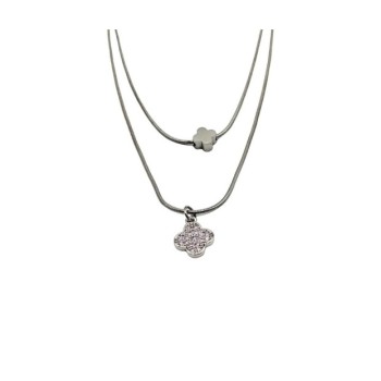 Collana in acciaio 316L  anallergico composta da 2 fili Mod.CLD00313 [24ddb18b]