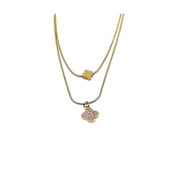 Collana in acciaio 316L  anallergico composta da 2 fili Mod.CLD00313 [d9230c3e]