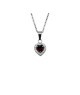 collana in acciaio con cuore e zirconi mod.PDD00261 [583fffa7]