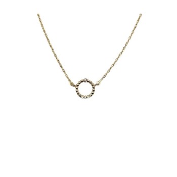 collana in argento con cerchio e zircone mod. itaargcl1084 [040a1d2a]