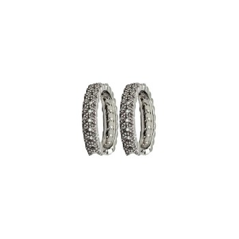 orecchini cerchi in argento con zirconi mod. itaargor1462a [37c17890]