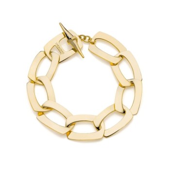 Bracciale catena dorata piatta Dinamica MOD. 2444 [74b813d2]