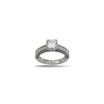 ANELLO SOLITARIO IN ARGENTO 925  E MOISSANITE 1,2  KT MOD. 78218 [230bedc2]