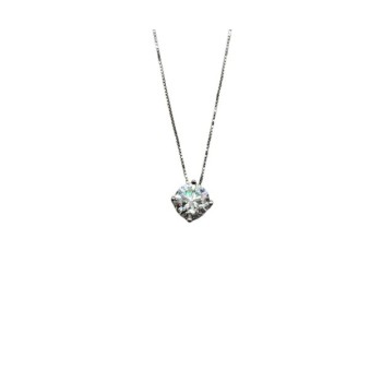 COLLANA IN ARGENTO 925 E MOISSANITE PUNTO LUCE 2,0 KT MOD. 78913 [3097ddee]