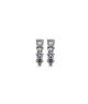 ORECCHINI IN ARGENTO 925 E MOISSANITE 1/2 CERCHIO 3,0 KT MOD. 79017 [066e30f7]