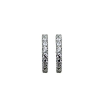 ORECCHINI IN ARGENTO 925 E MOISSANITE  CERCHIO 1,8 KT MOD. 79326 [a1fecb40]