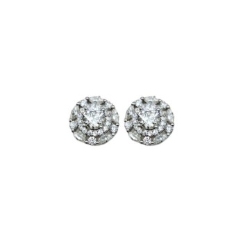 ORECCHINI IN ARGENTO 925 E MOISSANITE TONDO 0,6 KT MOD. 79342 [61284687]