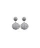ORECCHINI IN ARGENTO 925 E MOISSANITE PENDENTE TONDO PAVE 1,46 KT mod. 79364 [aaeb8f3f]