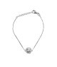 BRACCIALE IN ARGENTO 925 E MOISSANITE CENTRALE QUADRATO 1,0 KT MOD. 79378 [39a745ea]