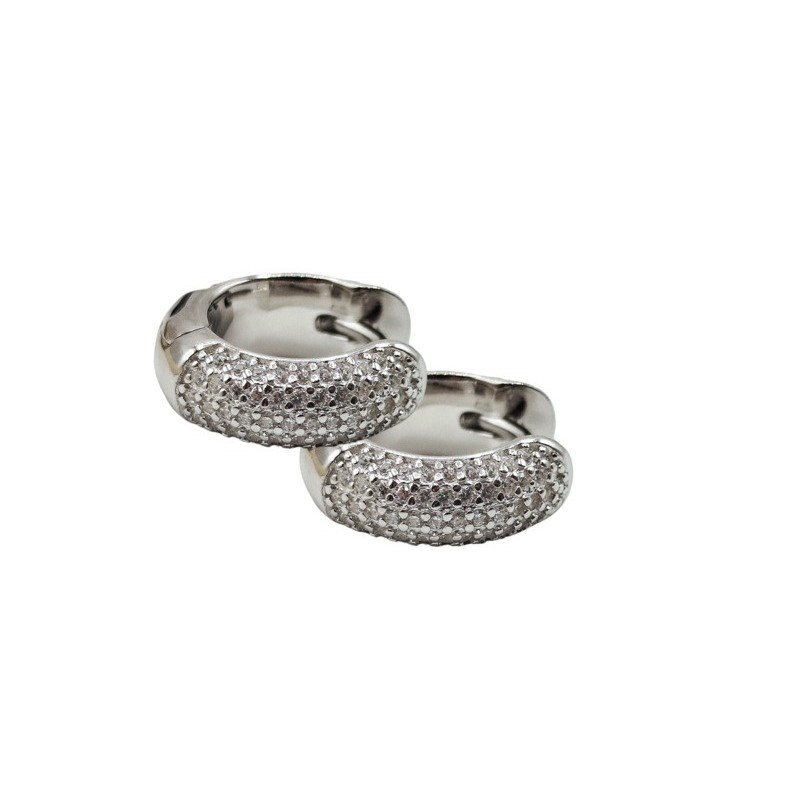 OR. CERCHI BICOLOR CON ZIRC. MOD. E2975 [19a1220a]