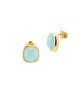 Orecchini placcati oro giallo con cristallo azzurro lattiginoso mod. XOR721DT [f25a2133]