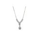 COLLANA IN ARGENTO 925 E MOISSANITE PENDENTE GOCCIA  0,5 KT mod. 79398 [ef5b40d3]