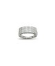 ANELLO 1/2 FASCIA PAVE IN ARGENTO 925 E MOISSANITE 0,68 KT MOD. 79402 [8559e6fb]