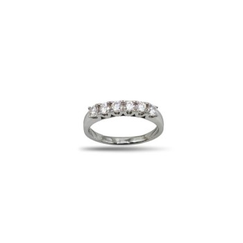 ANELLO VERETTA 6 P. IN  ARGENTO 925 E MOISSANITE 0,6 KT mod. 79416 [a7f179cd]