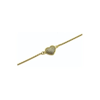 Bracciale cuore maglia popcorn mod. B0538 [88f7224f]