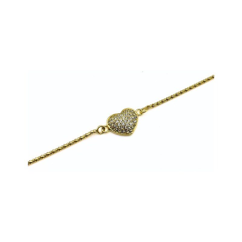 Bracciale cuore maglia popcorn mod. B0538 [88f7224f]