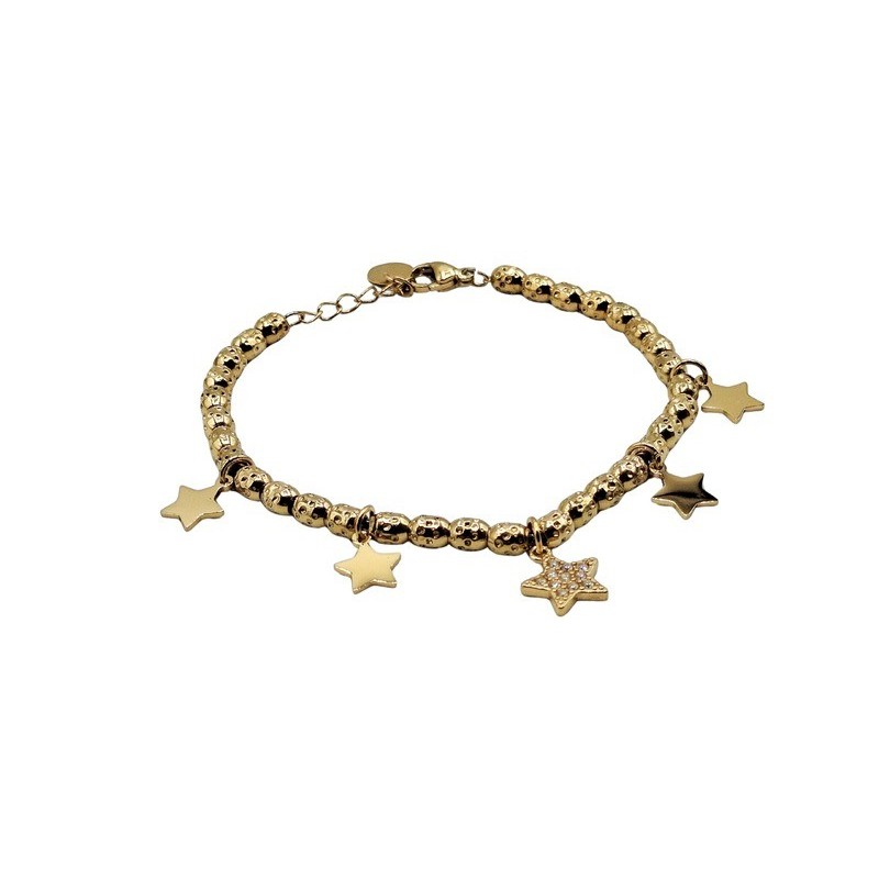 bracciale in acciaio con barilotti e stelle mod. itabr0901 [82ffd002]