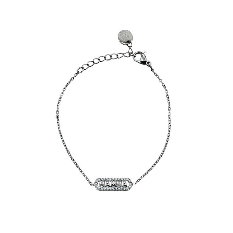 bracciale in acciaio con targa mamma mod. itabr0932 [6761729a]
