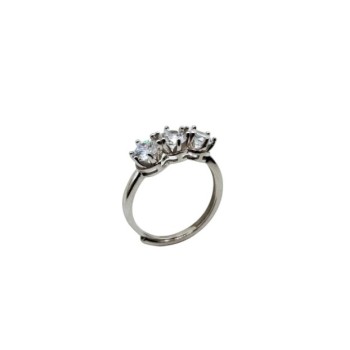 anello trilogy in argento con zirconi mod. r1809 [6ca764a9]