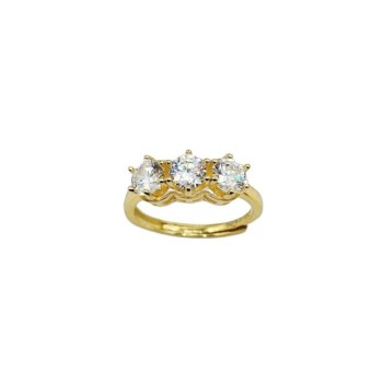 anello trilogy in argento con zirconi mod. r1809 [322dffa5]