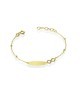 BRACCIALE IN ORO 9KT CON TARGA E INFINITO MOD. 1179 [73da8add]
